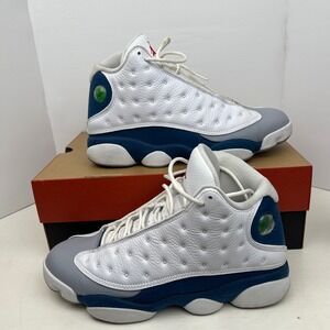 Air Jordan 13 Retro French Grey White Red Shoes Men's Size 10 414571-164